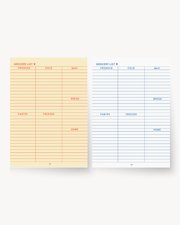 Grocery List Duo (2 Pack): Shipping July 1